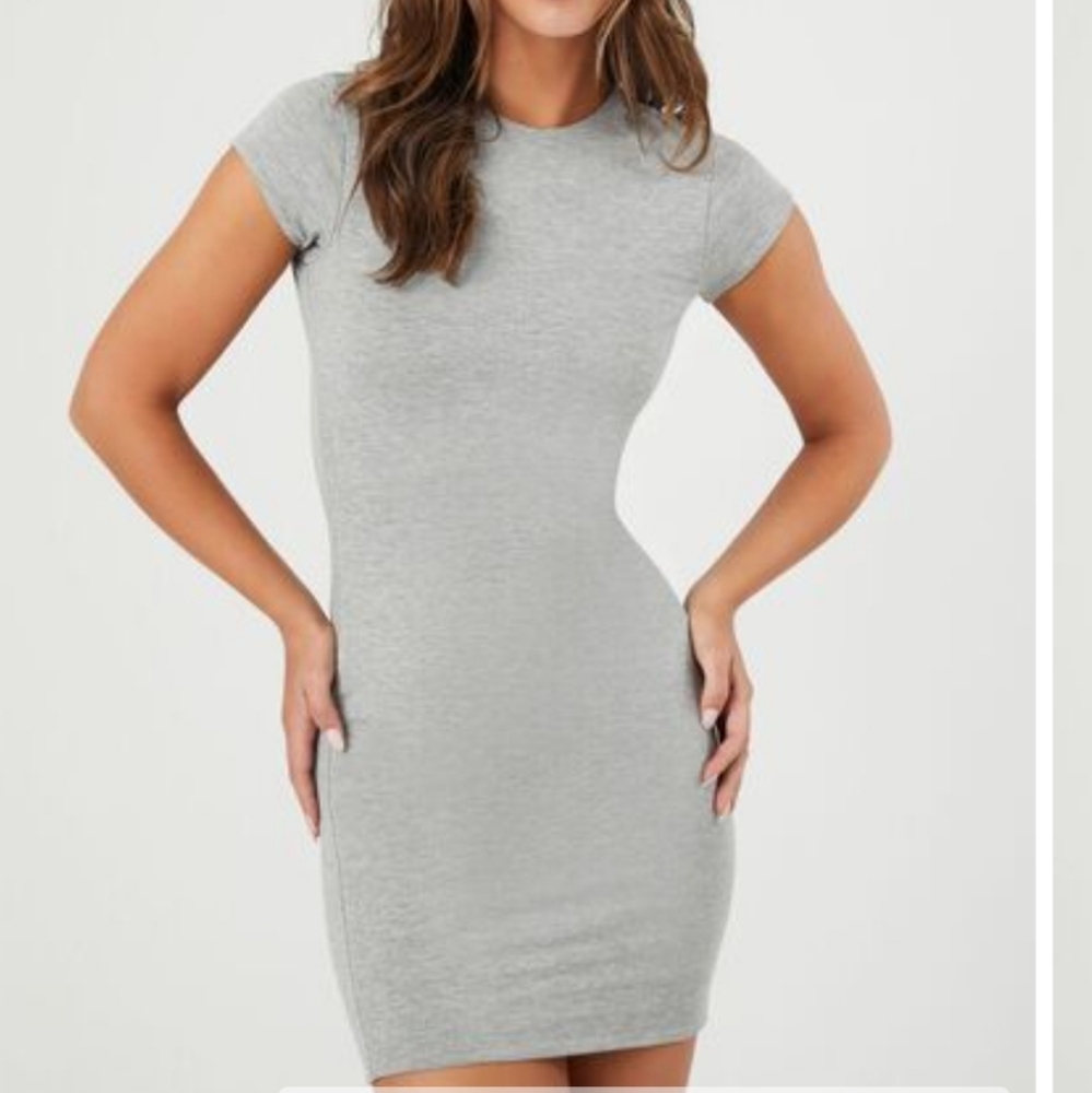 Forever 21 Ribbed Bodycon Tshirt Dress